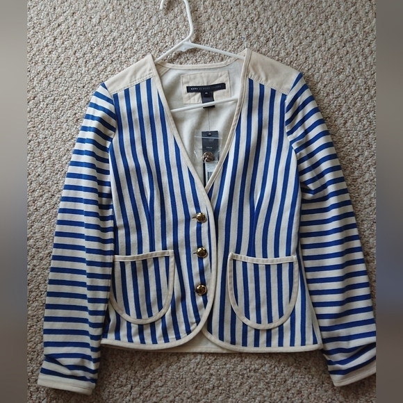 Marc By Marc Jacobs Jackets & Blazers - Marc by Marc Jacobs Nautical Theme Dusty White Multi Striped Blazer size XS